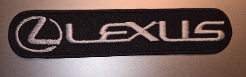 LEXUS AUTOMOBILE IRON ON PATCH 5" X 1" FREE SHIPPING W/ TRACKING
