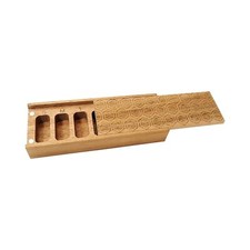 Natural Acacia Wood 7 Day Weekly Pill Box – Pill Organizer for Vita... Fas