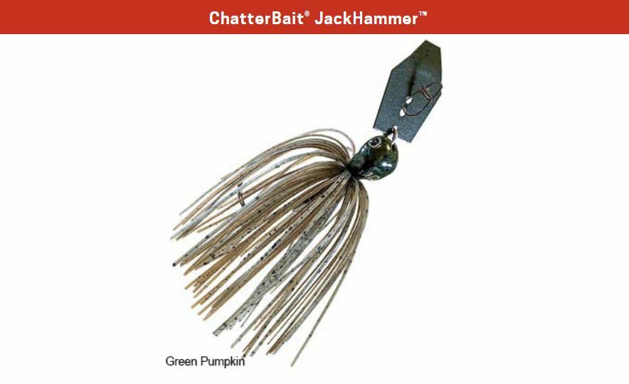 Z-Man ChatterBait JackHammer 3/4 oz - Green Pumpkin - Jack Hammer