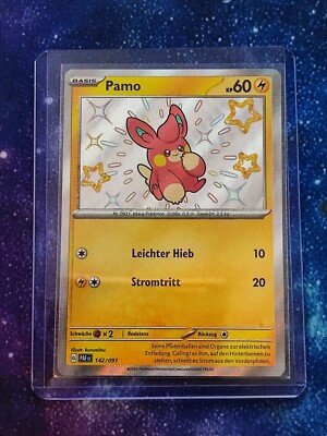 Pokemon Karte Pamo 142/091 Shiny Paldeas Schicksale deutsch NM