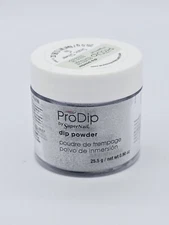 Supernail Prodip Colored Acrylic Dip Powder 0.90 oz Static Silver 