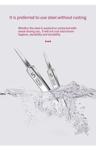 3PC Ultra-fine No. 5 Cell Pimples Blackhead Clip Remover Tweezer Beauty Salon - Picture 22 of 24