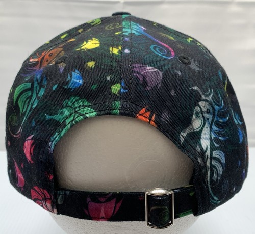 Ocean Inspired Multicolor Sea Creatures Printed Hat Buckle Back Unisex - Picture 4 of 13