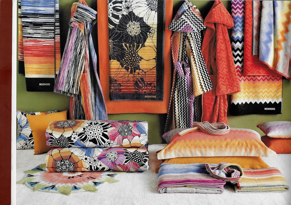 MISSONI ДОМАШНЯЯ ВАННА ПРОСТЫНЯ ХЛОПОК 39x59 в 100x150 см ДЕКОРАТИВНЫЕ ПОЛОСКИ STANLEY 159 - Изображение 2 из 4