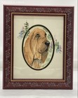 2002 Bloodhound Dog Painting Signed by Suzanne