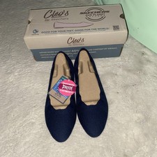 NIB Skechers Women's Cleo Love Spell Black Slip On Flats Size 9  158343