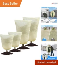 Plant Covers Freeze Protection Kit 2 Sizes Outdoor Frost Blankets for Plants