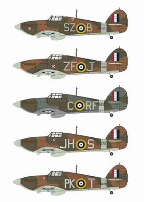 Modellbauer Decals MD32219 1:32 Hawker Hurricane Mk.II/Mk.IV in Polish Service P