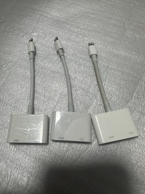 Lightning to HDMI Adapter iPhone TV Digital AV Cable Lot of 3