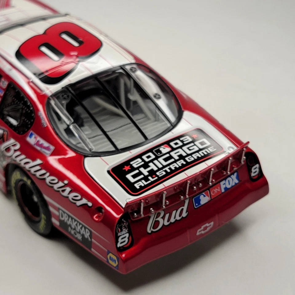 Dale Earnhardt Jr 1/24 Diecast #8 Budweiser MLB All-Star Game Chicago 2003 - Image 4 of 4