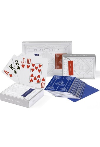 Tarjetas de juego 100 % plástico, cartas de póker de 2 barajas, índice jumbo, impermeables y lavables - Imagen 2 de 7