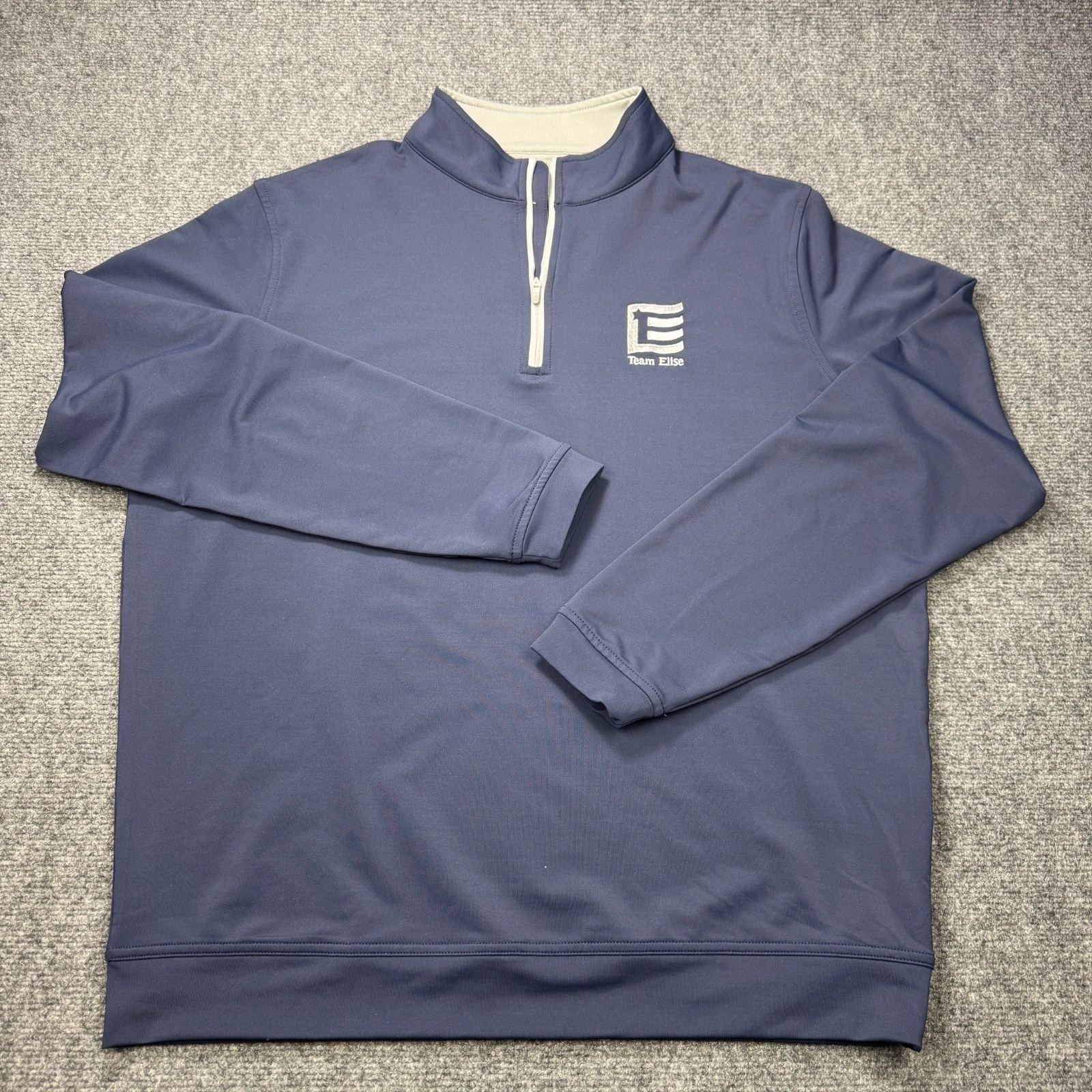 Peter Millar Shirt Mens Large Blue Quarter Zip Embroidered Chest