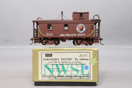HO Brass Model - NWSL NP Northern Pacific Wood Caboose Built 1924 PC&F Rebuilt