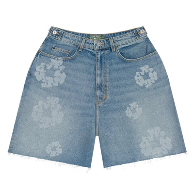 Denim Tears Laser Wreath Denim Short Blue | eBay