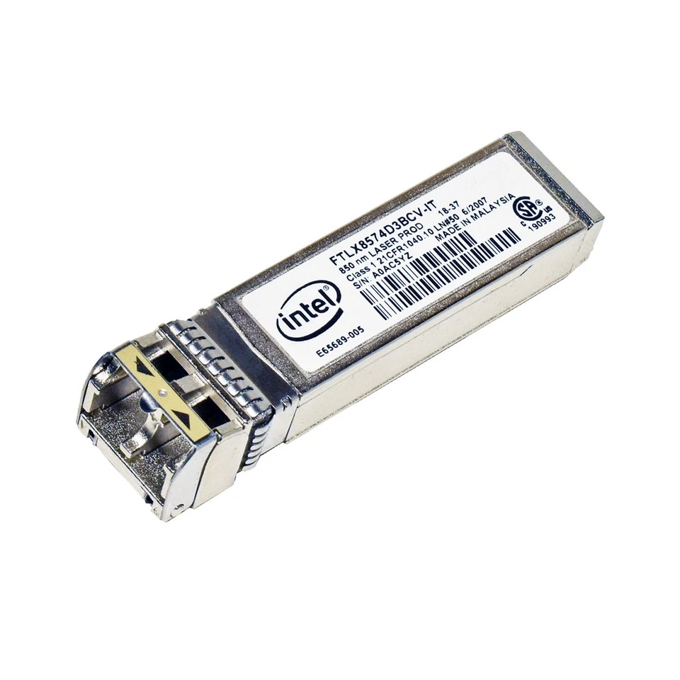 Intel Finisar FTLX8574D3BCV-IT SFP+ 10Gb 850nm Transceiver E65689-005 - Bild 2 von 4