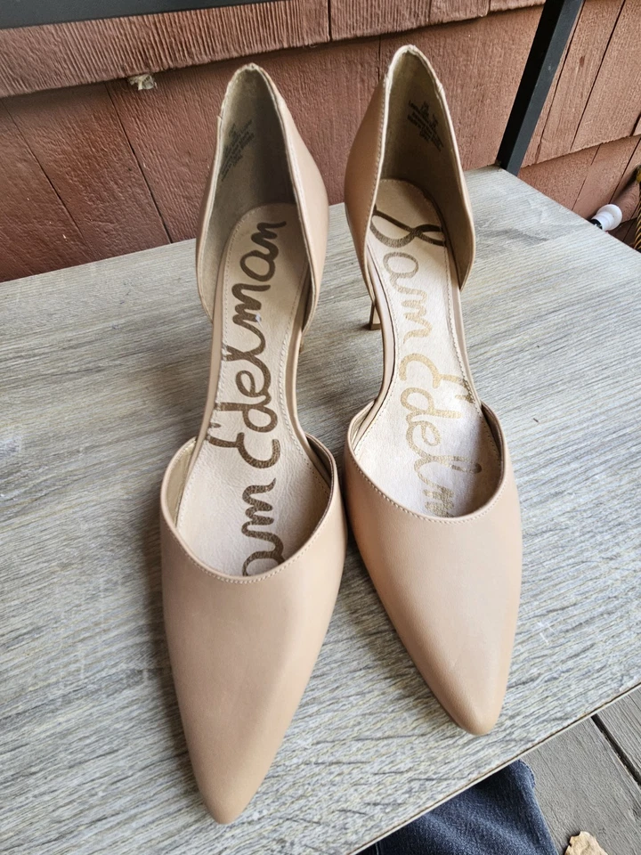 Exquisita bomba Sam Edelman ópalo desnudo talla 7,5 mediana  Foto 3 de 4