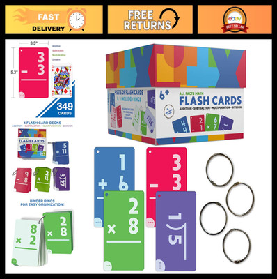 Math Flash Cards for Kids - Fun Learning Tool, Addition, Subtraction & More!