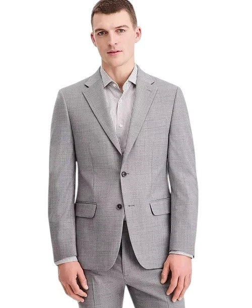 Tommy Hilfiger Mens Modern fit Suit Jacket Blazer 40 R Mid Grey Solid Stretch