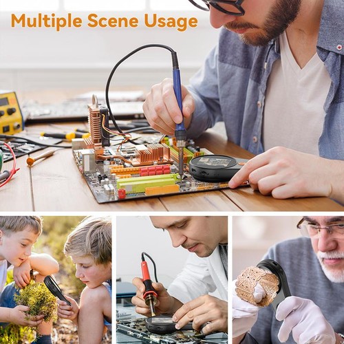NEW 500X Digital Microscope 2.0" 1080P USB Magnifier 8LED for Coin Repair Tool - Afbeelding 6 van 28