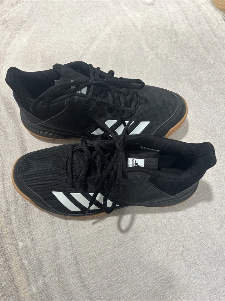 Adidas Liga 753001 мужской черный низкий верхний шнурует вверх волейбол кроссовки обувь размер 6 - Изображение 2 из 4