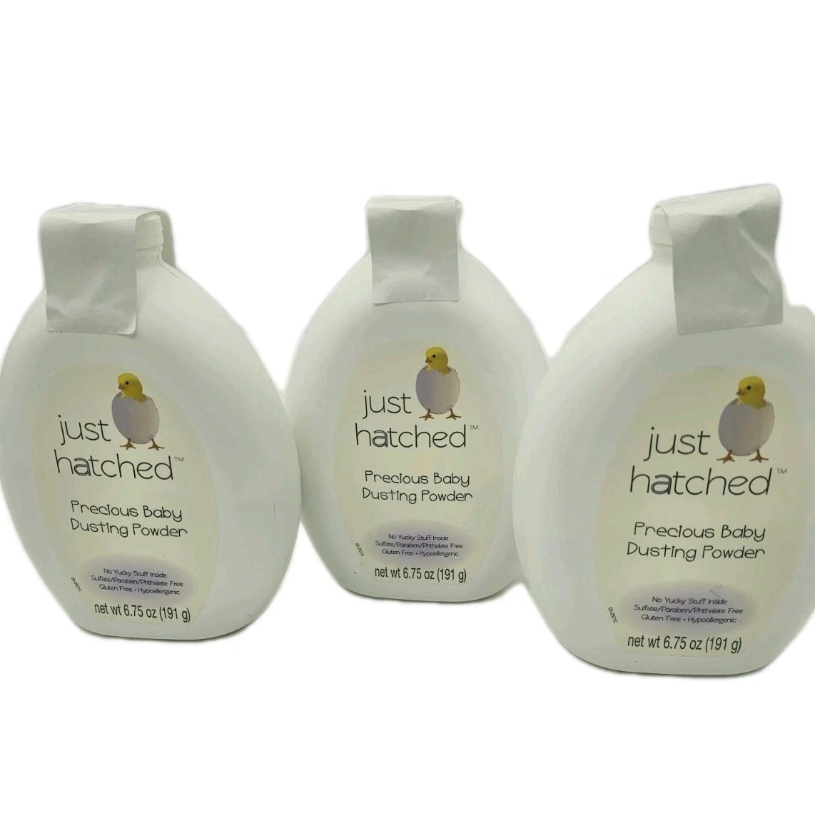 3 Talc Just Hatched Baby Dusting Powder 6.7 Ounce Hypoallergenic Baby Powder
Opens in a new window o