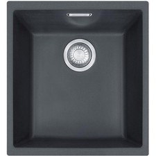 Franke Sirius SID110-34CB 1.0 Bowl Black Tectonite Undermount Kitchen Sink