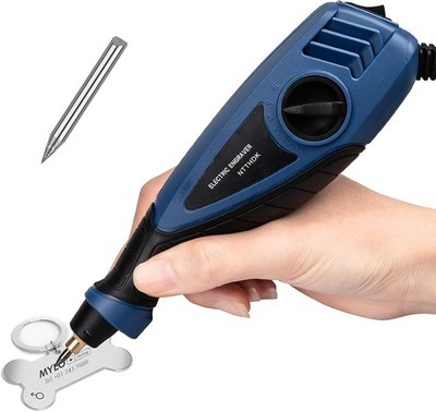 25W Engraving Pen, 6 Speed Power Engraving Tool, Handheld Engraver Pen with Tung
