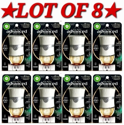  LOT OF 8 Air Wick Advanced Plug-In Scented Oil Warmer Fits All Air Wick Refills