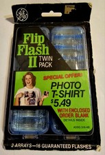 Vintage GE General Electric Flip Flash II  Unused Flip Flash in Original Pkg.