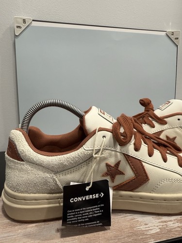 NUEVO CON ETIQUETAS Zapatillas Converse All-Stars Pro Blaze Clásicas Buey Para Hombre Talla 9 Blanco/Marrón Crema - Imagen 3 de 21