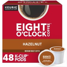 Eight O'Clock Hazelnut Coffee, Keurig K-Cup Pod, Medium Roast, 48 Count