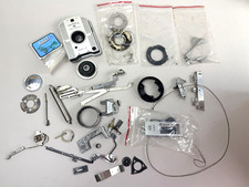 Lot Of Camera Parts Lens flash Mamiya Sekor Heiland HR Antique Polaroid Parts