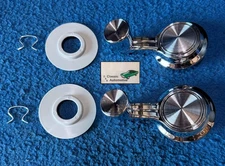 1965–1967 Chevelle Nova Vent Window Crank Handles – Chrome w/ Clips In Stock