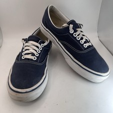 VANS Era Navy Blue Unisex Skate Shoes Canvas Sneakers VN-000EWZNVY M 6.5 W 8