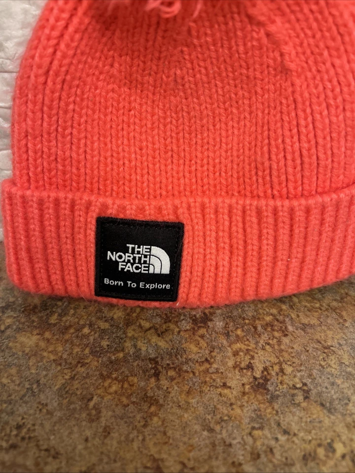 Gorro infantil North Face Littles rosa con pompón 0 6 meses Foto 4 de 4