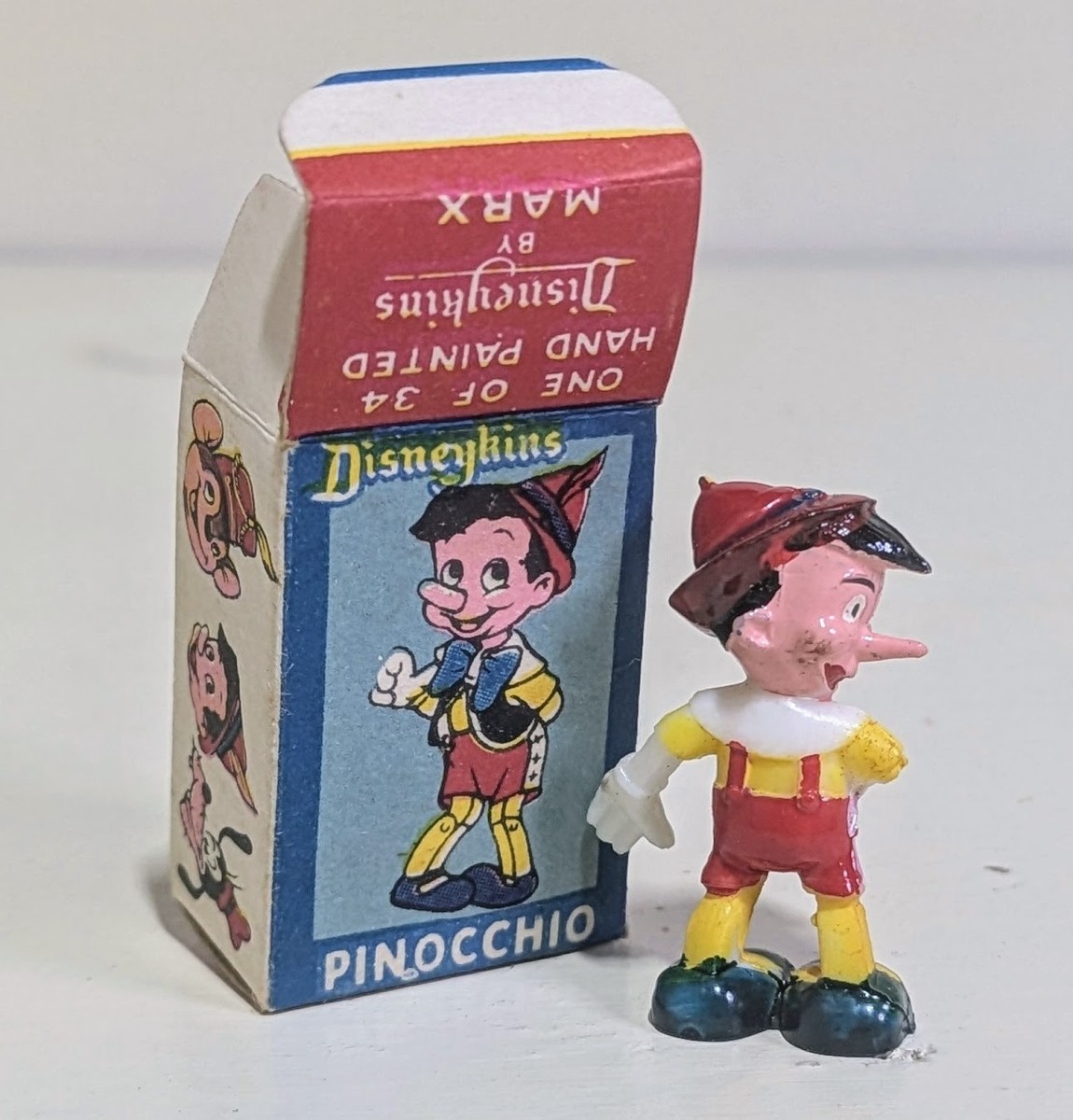 MARX TOY disneykins ピノキオ プレイセット　1961年 Vintage Marx Disneykins | Pinocchio Set of 3 | Hand Painted