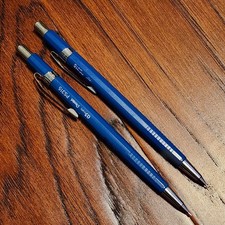 2 Vintage Pentel Sharp Mechanical Pencil Pro - PS315 0.5 mm - Blue - Japan