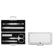 ZWILLING Manicure Set (5 piece, aluminum case for nail care and pedicure,