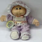 New Listing1987 Cabbage Patch Kids Babies Preemie Doll Lavender Purple SS Tag Blue Script