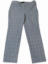 TALBOTS Plaid Chatham Ankle Dress Pants Cotton/Viscose/Spandex Women's Sz 8 EUC
