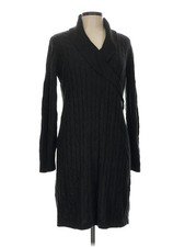 Chaps Women Black Casual Dress L
