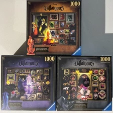 Disney Villainous 2020 3 Puzzle Pack Mega Bundle Evil Queen Ratigan Scar