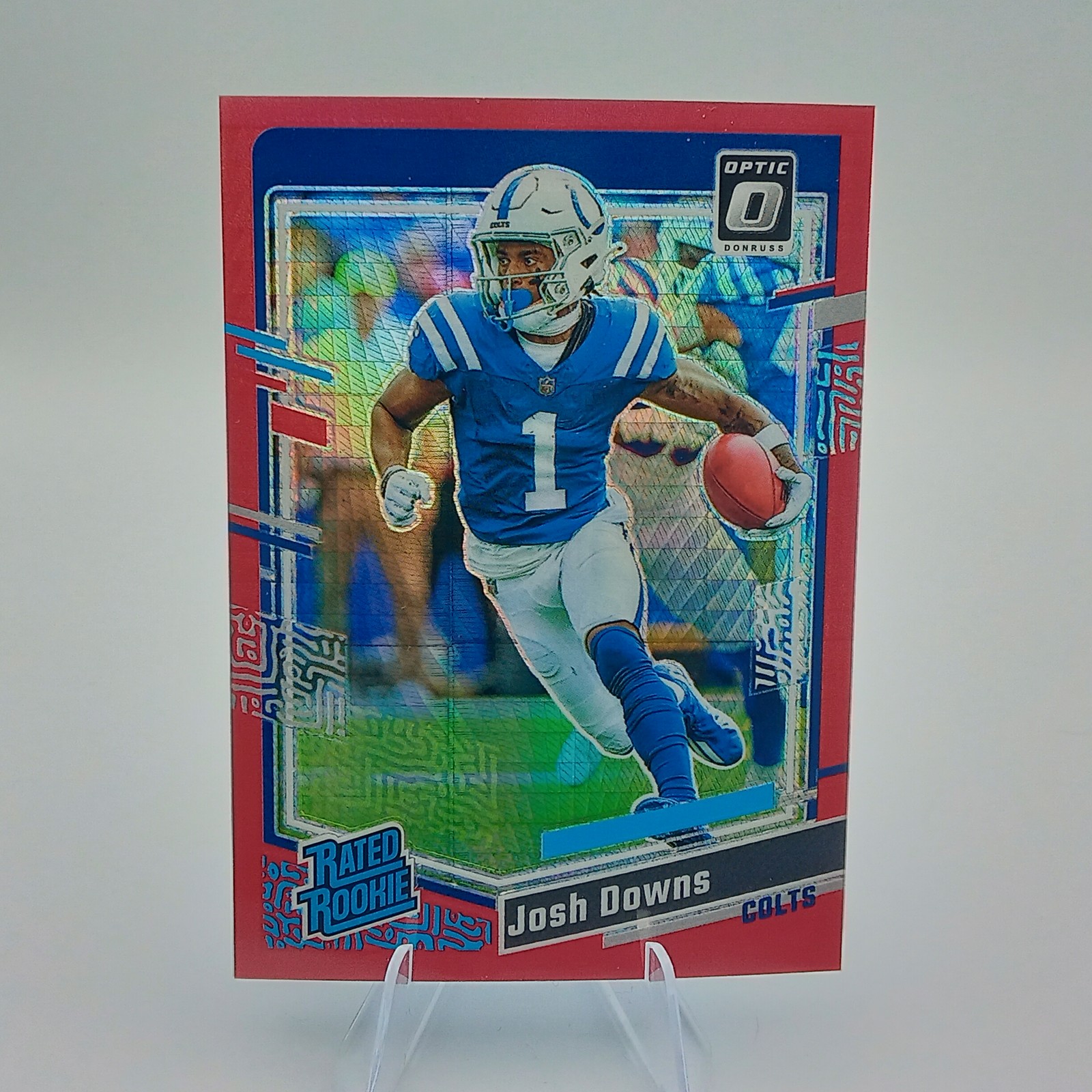 2023 Donruss Optic #248 Josh Downs Red Hyper Rookie