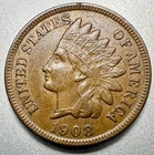 1908-S   INDIAN CENT   XF   KEY DATE  #1657