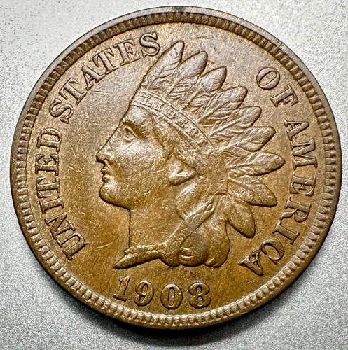 1908-S   INDIAN CENT   XF   KEY DATE  #1657