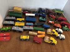 LARGE Lot Wooden train Brio compatible KidKraft Maxim Unmarked  some vehicles