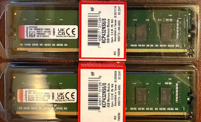 Kingston Micron DDR4 3200 8GB ×2 計 16GB Kingston 2x 8GB (16gb total) DDR4 3200MT/s Non-ECC Unbuffered DIMM