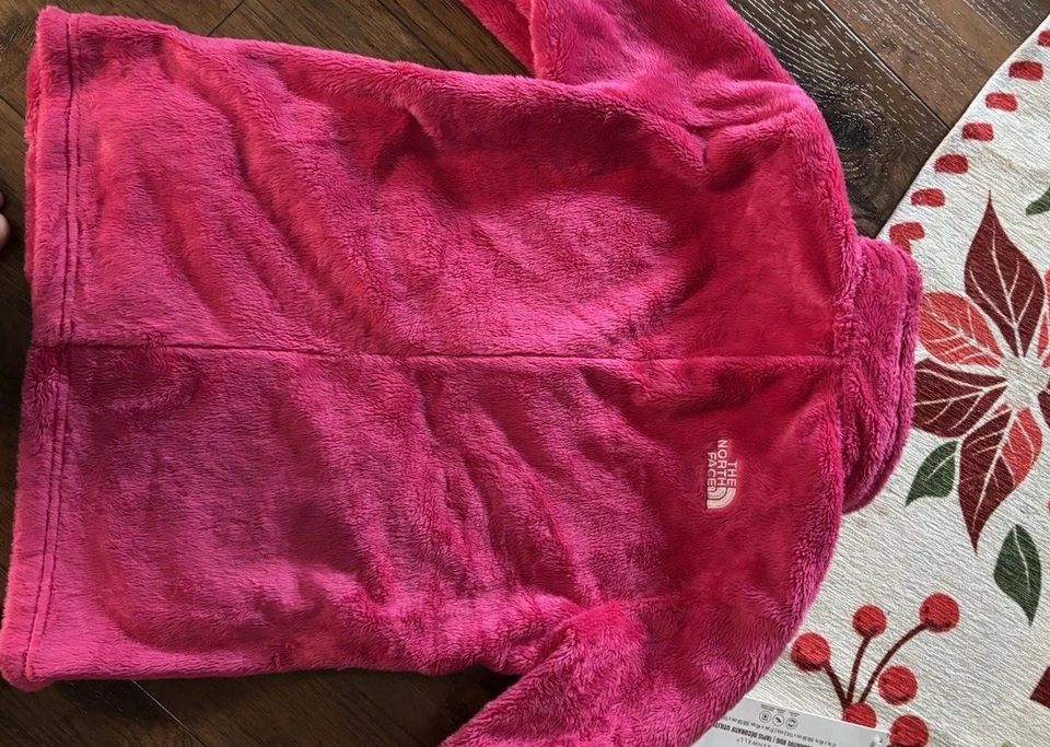 Northface Denali 抓绒夹克-女孩 XL 品红 粉红色 — 第 3/4 张图片