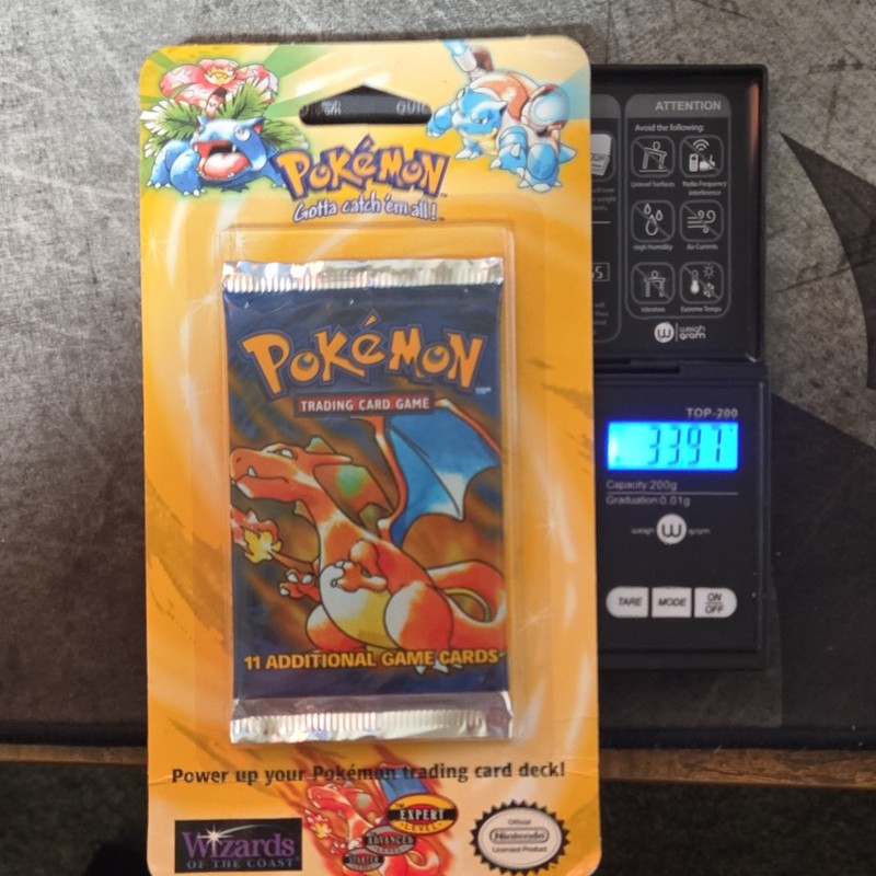 Pokémon 1999 WOTC Base Set Unlimiter Booster Blister Pack EN 34g