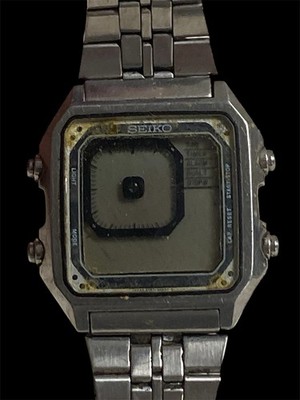 Vintage Seiko G757-5030 Digital Analog LCD Watch 1981 Rare James